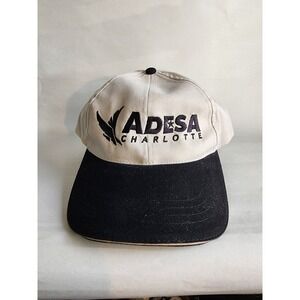 Headshot KC Caps ADESA Charlotte 7th Anniversary Hat Tan Black Baseball Cap VTG